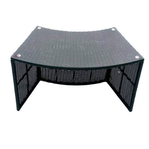 Canadian Spa Company_ KF-10002_Glass Top Bar_Fits 183 - 214cm (72” - 84”)_Round Surround Furniture_Hot Tubs