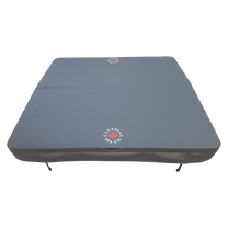 Canadian Spa Company_5”/3” Thick Tapered Spa Covers - Square 78” to 92”_8 locking straps_5” deep skirt_Drainage grommets_6 mil vapour barrier_Full steam seal_ Metal channel_Hot Tubs