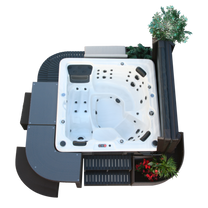 Canadian Spa Company_Straight Step _Square Surround Furniture_Hot Tubs