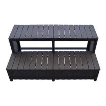 Canadian Spa Company_Straight Step _Square Surround Furniture_Hot Tubs