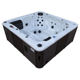 Canadian Spa Company_KH-10030_Thunder Bay_Square_6-Person_44 -Jet Hot Tub_Blackout Insulation_UV Light Water Care_Lounger