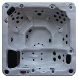 Canadian Spa Company_KH-10030_Thunder Bay_Square_6-Person_44 -Jet Hot Tub_Blackout Insulation_UV Light Water Care_Lounger