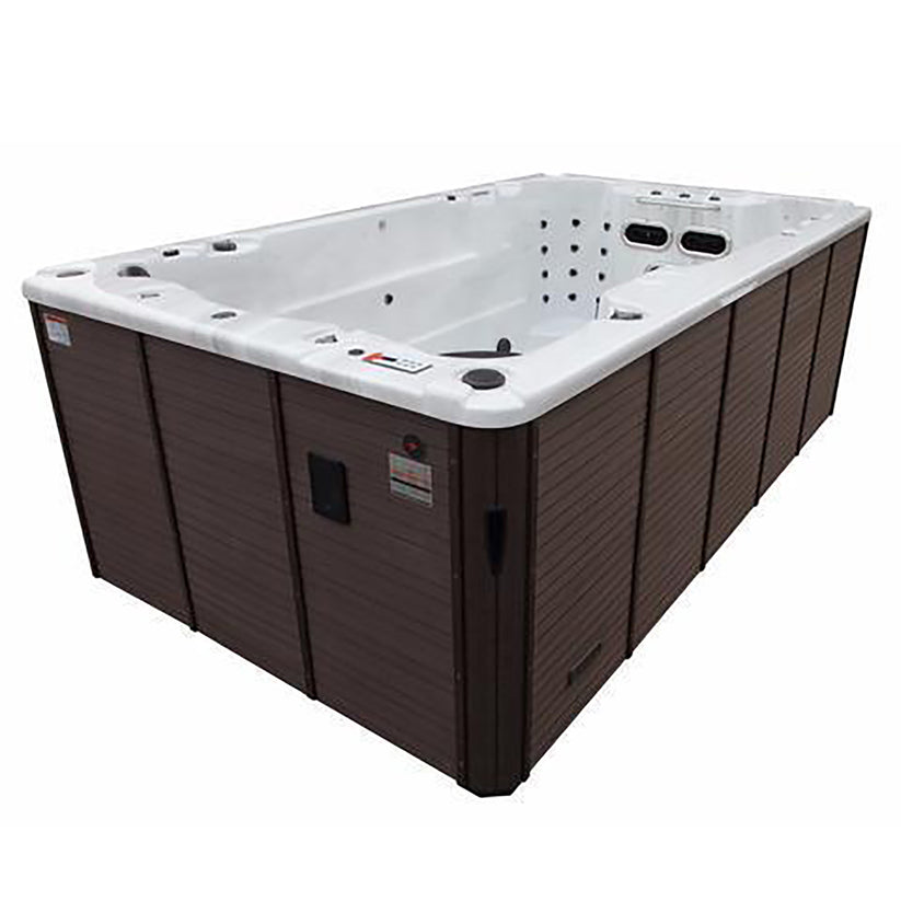 Swim Spa Cover - St Lawrence 13ft (Coffee) - Shipped in 2 Boxes