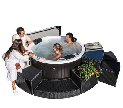 Canadian Spa Company_KF-10004_Planter_Round Surround Furniture_Hot Tubs